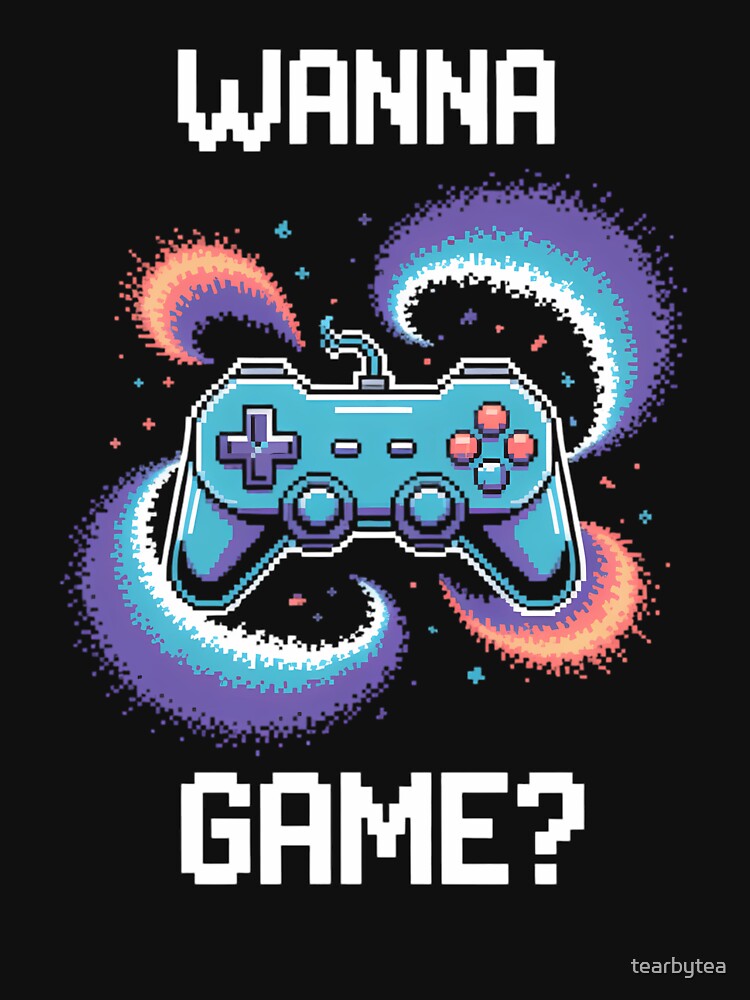 Play On! Wanna Game by tearbytea T-Shirts, Hoodie, Sweatshirt | BlankRebels.com (Image 3)
