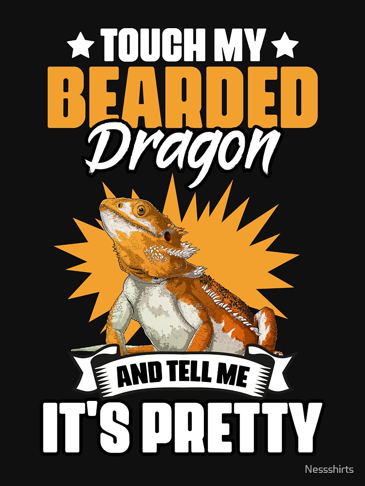 Touch My Beard Funny Bearded Dragon Humor For Reptile Lovers by Nessshirts T-Shirts, Hoodie, Sweatshirt (Image 3)