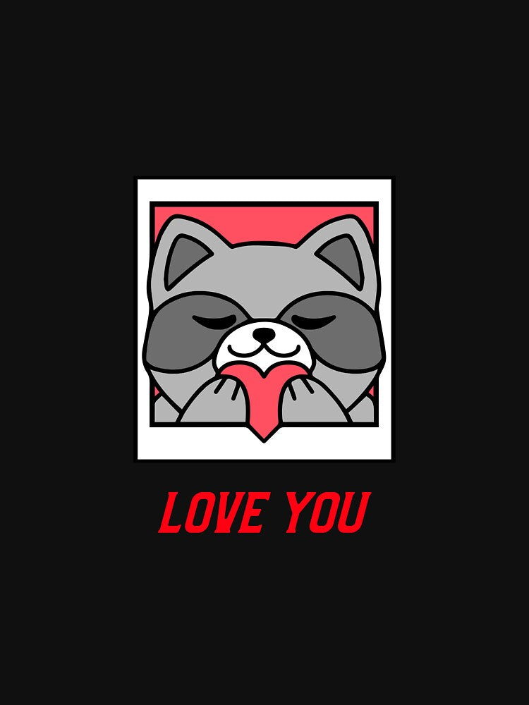 Love You Raccoon by PucksPlace T-Shirts, Hoodie, Sweatshirt | BlankRebels.com (Image 3)