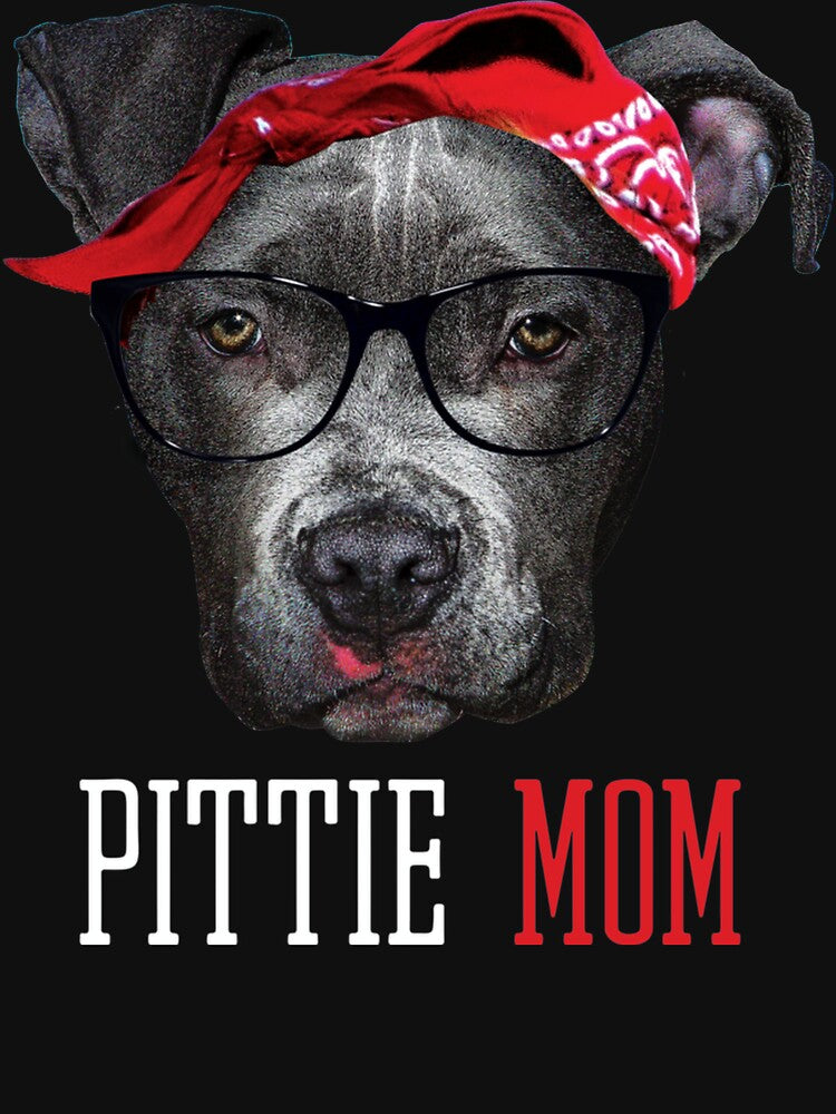 Pittie Mom Pitbull Dog Lovers Mothers Day Gift Hoodie Women by MichelleArtsy T-Shirts, Sweatshirt | BlankRebels.com (Image 3)