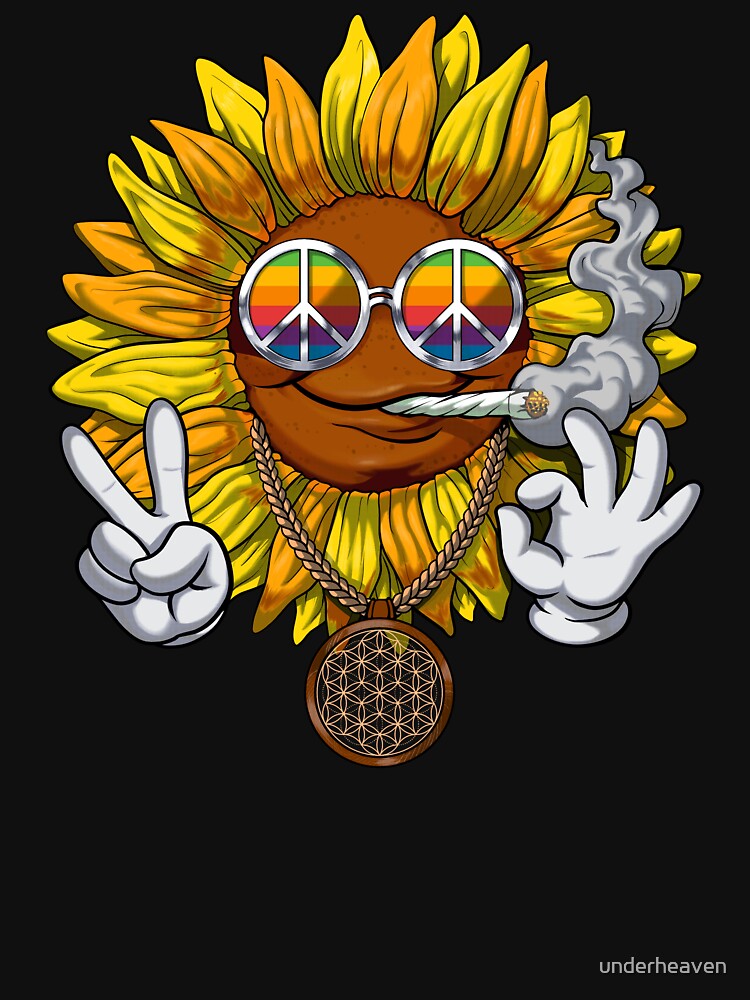 Sunflower Hippie by underheaven T-Shirts, Hoodie, Sweatshirt | BlankRebels.com (Image 3)