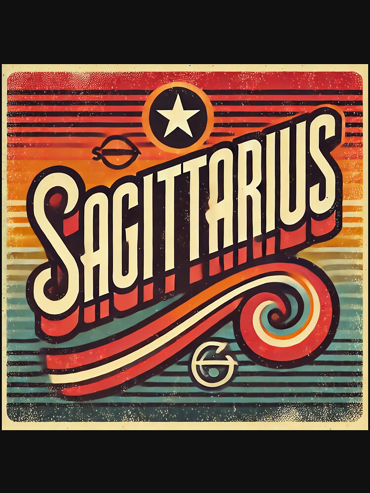 Sagittarius Retro Zodiac Sign by Sototos® ⭐⭐⭐⭐⭐ T-Shirts, Hoodie, Sweatshirt | BlankRebels.com (Image 3)