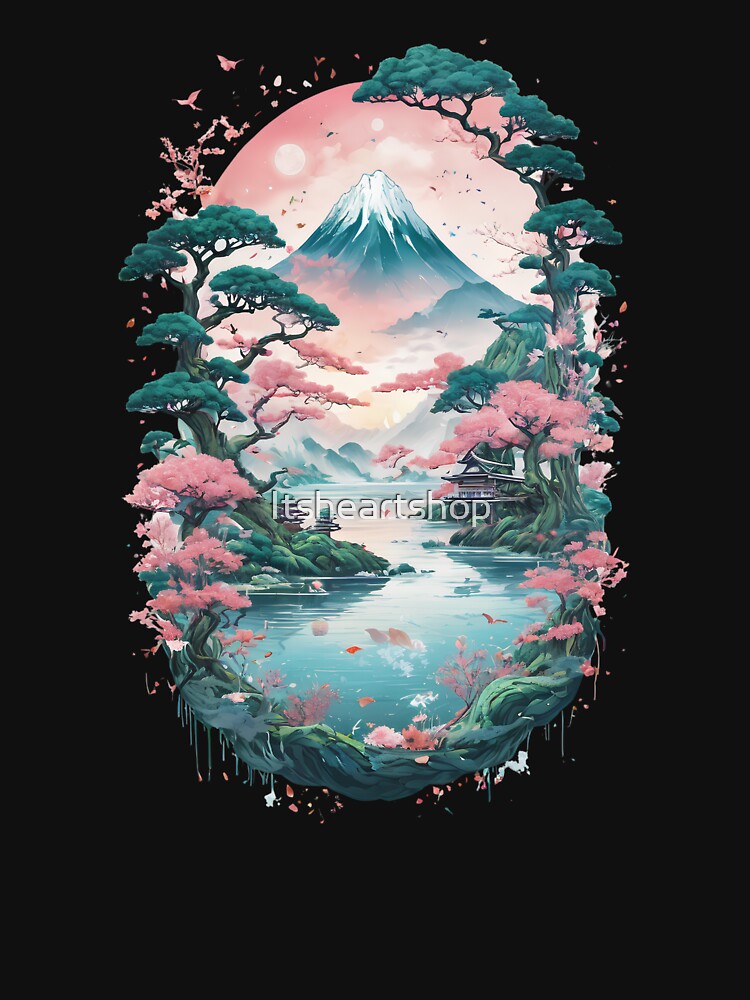 Pastel Nature In Japanese Style by Itsheartshop T-Shirts, Hoodie, Sweatshirt | BlankRebels.com (Image 3)