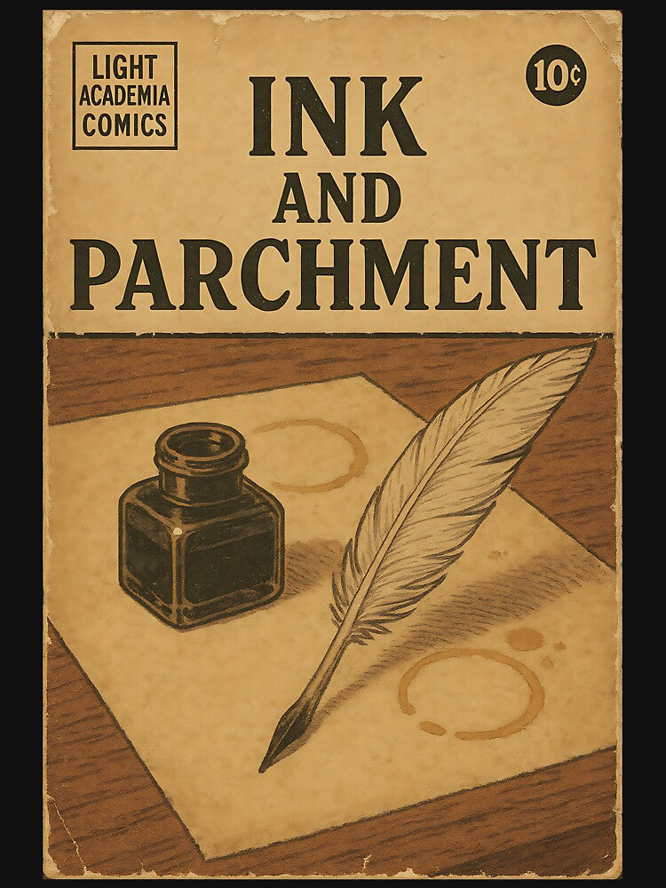 Light Academia: Ink and parchment by bapupa T-Shirts, Hoodie, Sweatshirt | BlankRebels.com (Image 3)