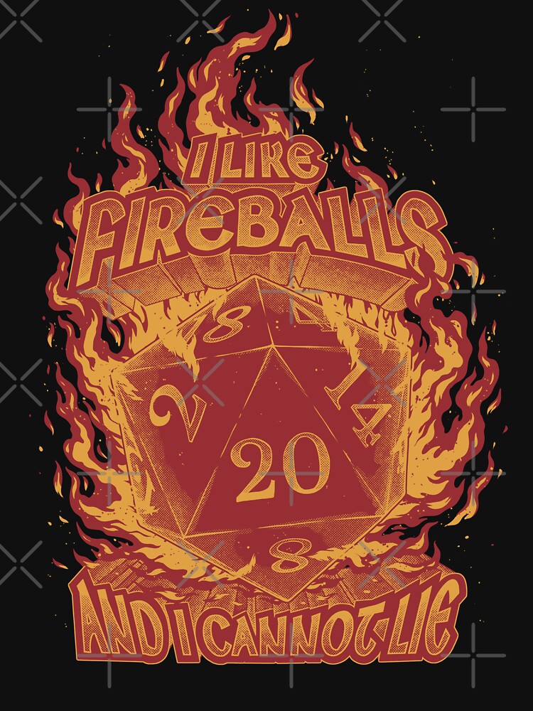 RPG - I like fireballs by Studio Mootant T-Shirts, Hoodie, Sweatshirt | BlankRebels.com (Image 3)