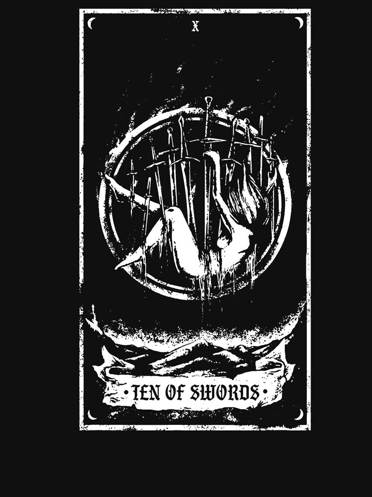 Ten Of Swords Tarot Card by taaddison50 T-Shirts, Hoodie, Sweatshirt | BlankRebels.com (Image 3)