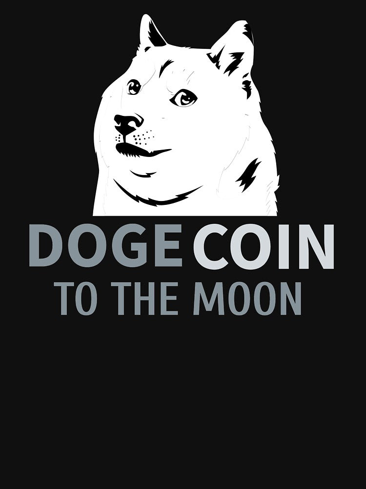 Dogecoin To The Moon, Funny Dogecoin Crypto Meme Cute Dogecoin by jacks-tees Hoodie, Sweatshirt | BlankRebels.com (Image 3)