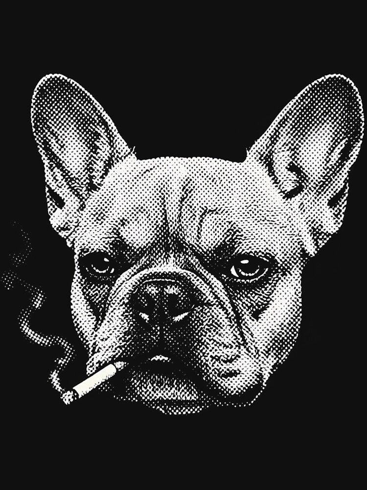 Dog Smoking French Bulldog Cigarette Frenchie Meme Men Women by FrankIsabel T-Shirts, Hoodie, Sweatshirt (Image 3)