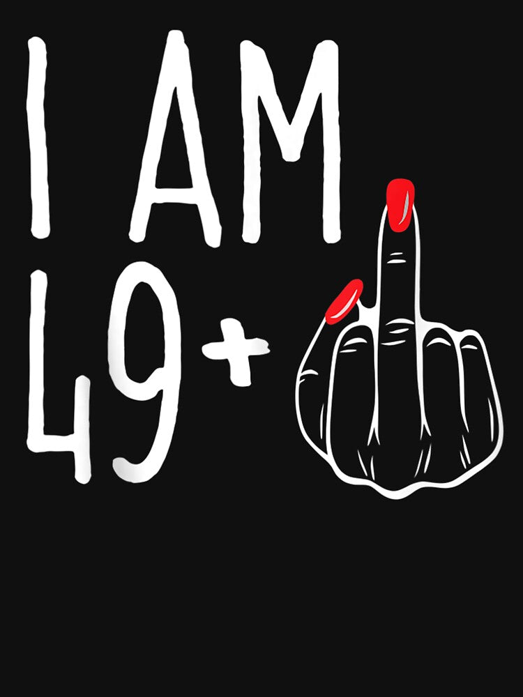 I Am 49 Plus 1 Middle Finger Funny 50th Women's Birthday Tank Top by eastondsjco