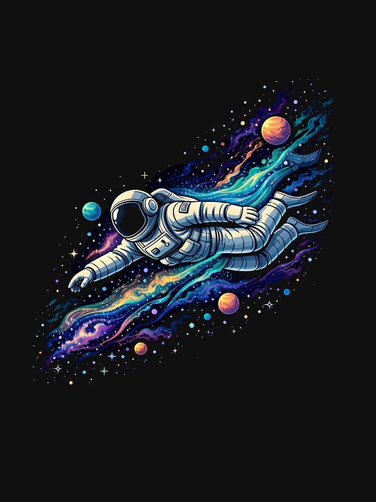 Astronaut floating Through Space by Whippy-Fashion T-Shirts, Hoodie, Sweatshirt | BlankRebels.com (Image 3)