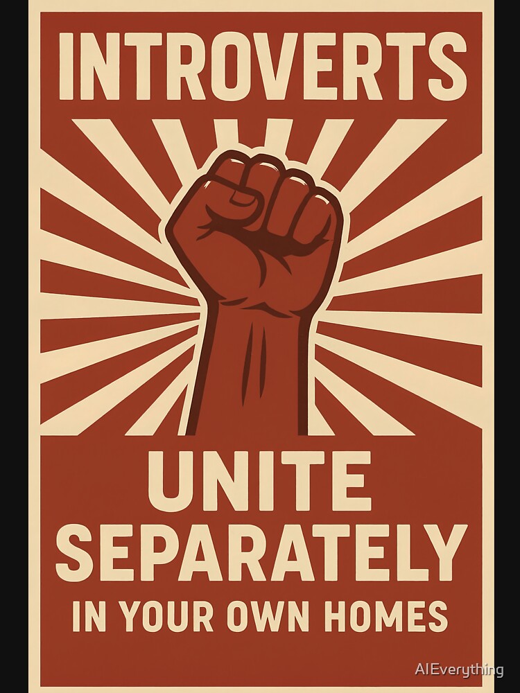 Introverts... Unite separately in your own homes by AIEverything T-Shirts, Hoodie, Sweatshirt | BlankRebels.com (Image 3)