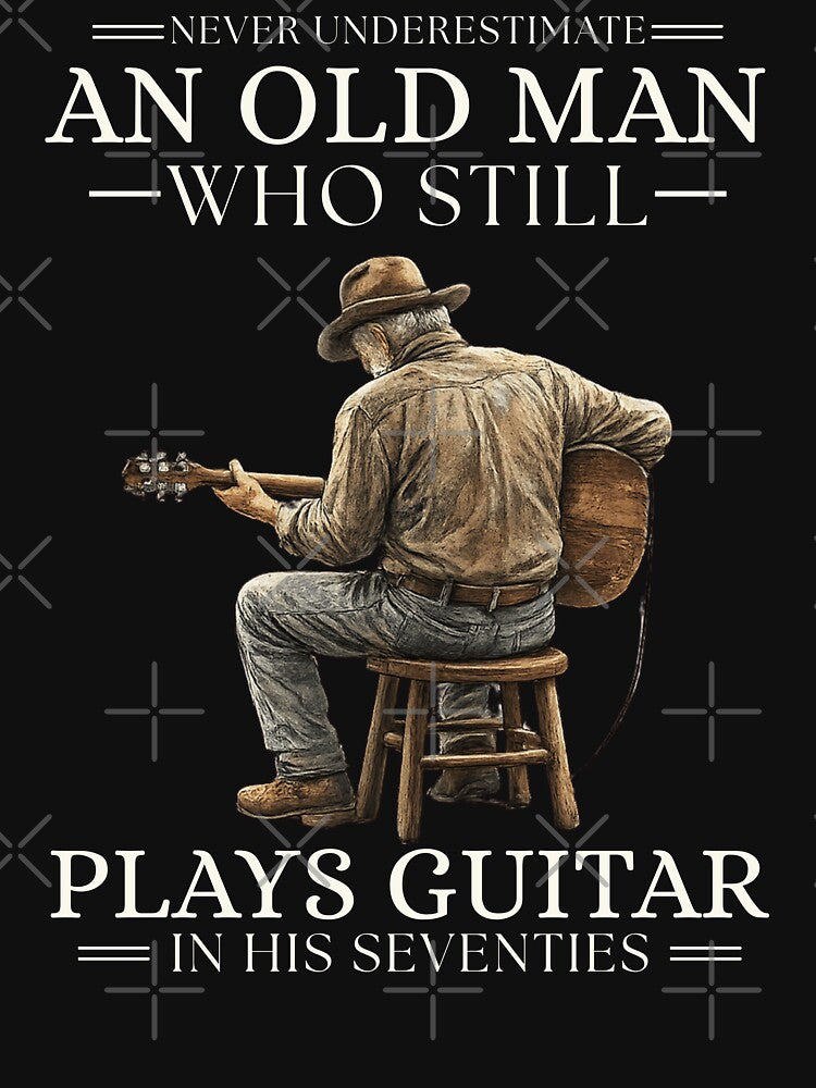 Mens 70th Birthday Acoustic Guitar Player Vintage Seventies by first-shirt ⭐ ⭐ ⭐ ⭐ ⭐ Hoodie, Sweatshirt (Image 3)