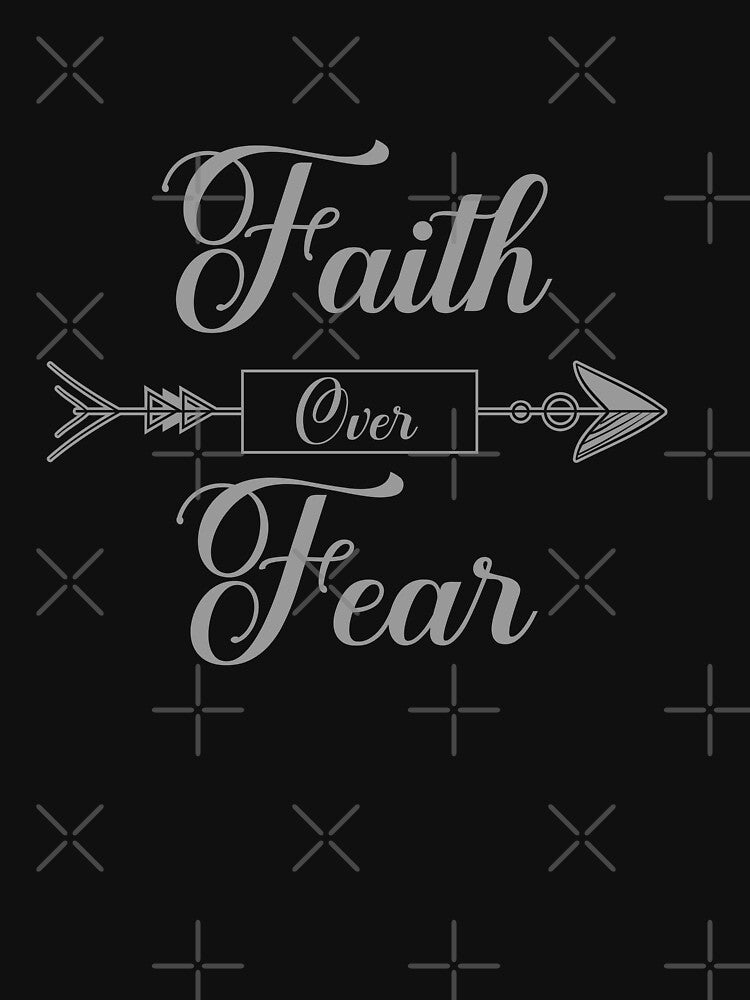 Faith over Fear T-shirt - Sticker Redbubble by bluehatgraphics Hoodie, Sweatshirt | BlankRebels.com (Image 2)