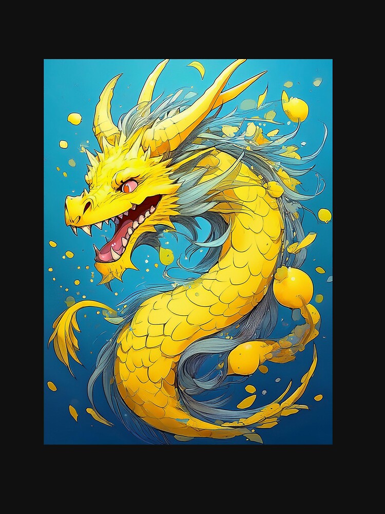 Cute yellow dragon by BAR DEC T-Shirts, Hoodie, Sweatshirt | BlankRebels.com (Image 3)