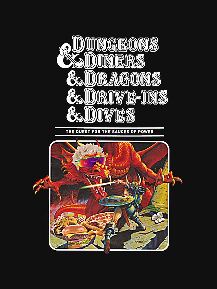 Dungeons & Diners & Dragons & Drive-ins & Dives T-Shirt by flamingo0012 Hoodie, Sweatshirt | BlankRebels.com (Image 3)