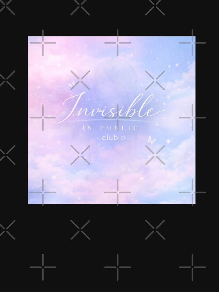 Invisible In Public Club – Dreamy Pastel Introvert Aesthetic Design by Sanika arts T-Shirts, Hoodie, Sweatshirt (Image 2)