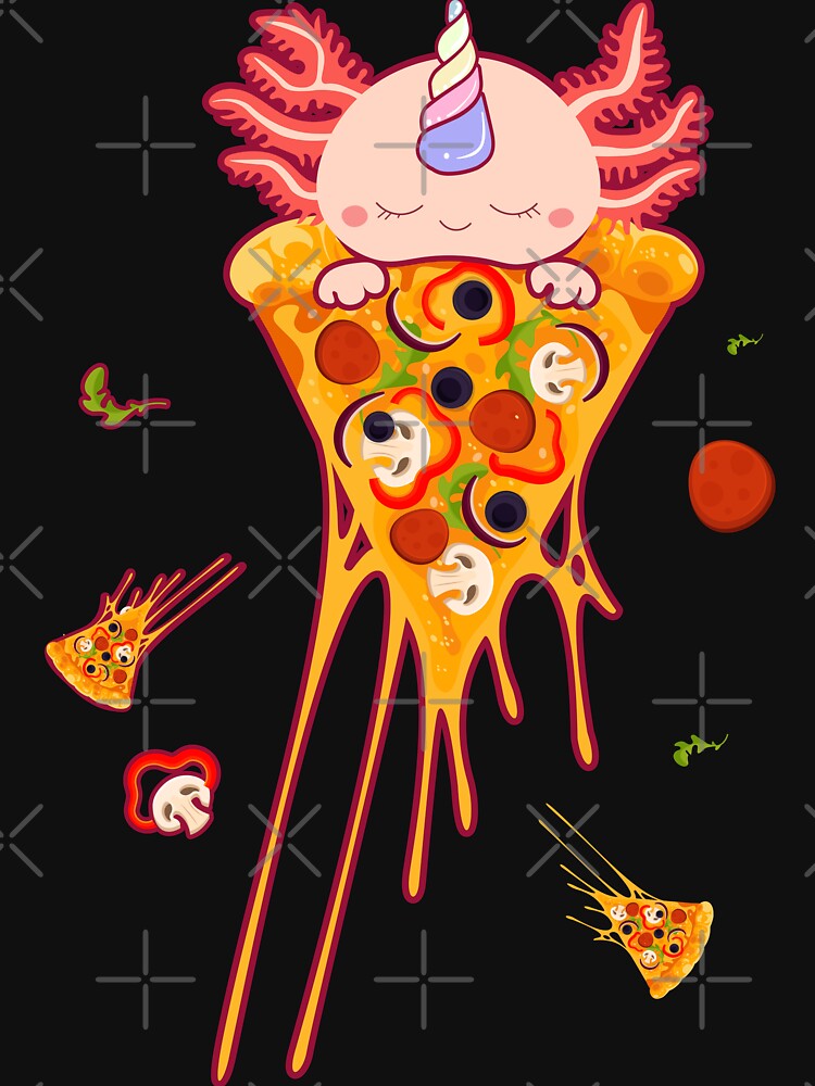 Axolotl Unicorn Pizza by mpsobject T-Shirts, Hoodie, Sweatshirt | BlankRebels.com (Image 3)