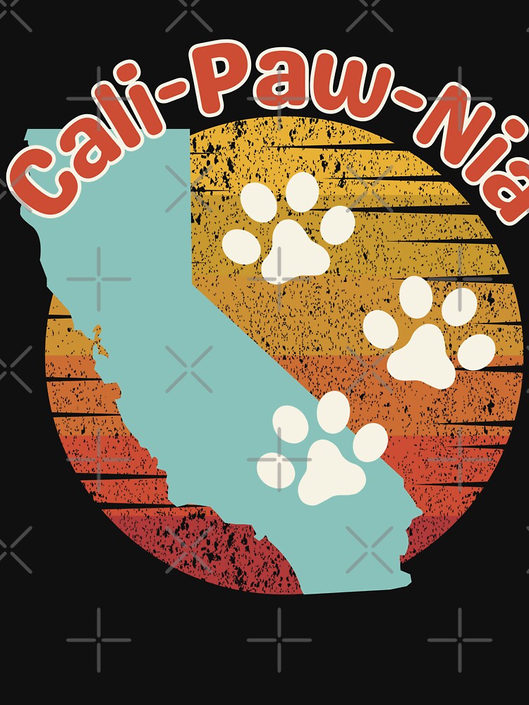 Paw Prints California Vintage by Life Is Beautiful T-Shirts, Hoodie, Sweatshirt | BlankRebels.com (Image 3)