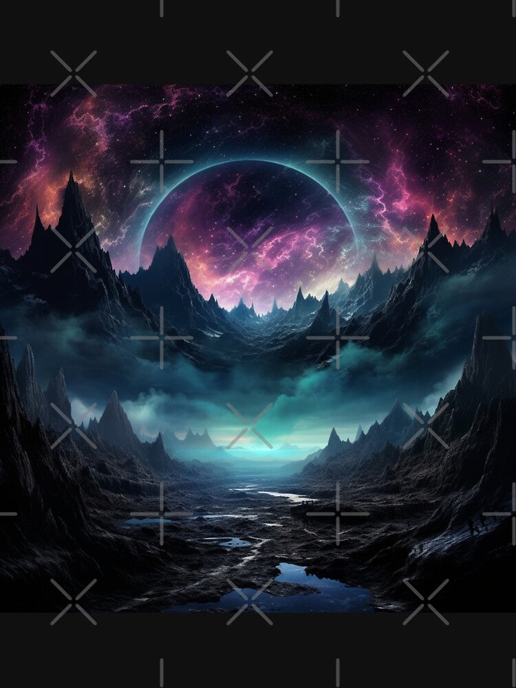 Dark Fantasy Landscape - Black Hole Rising by Fantasy Masterpiece T-Shirts, Hoodie, Sweatshirt | BlankRebels.com (Image 3)