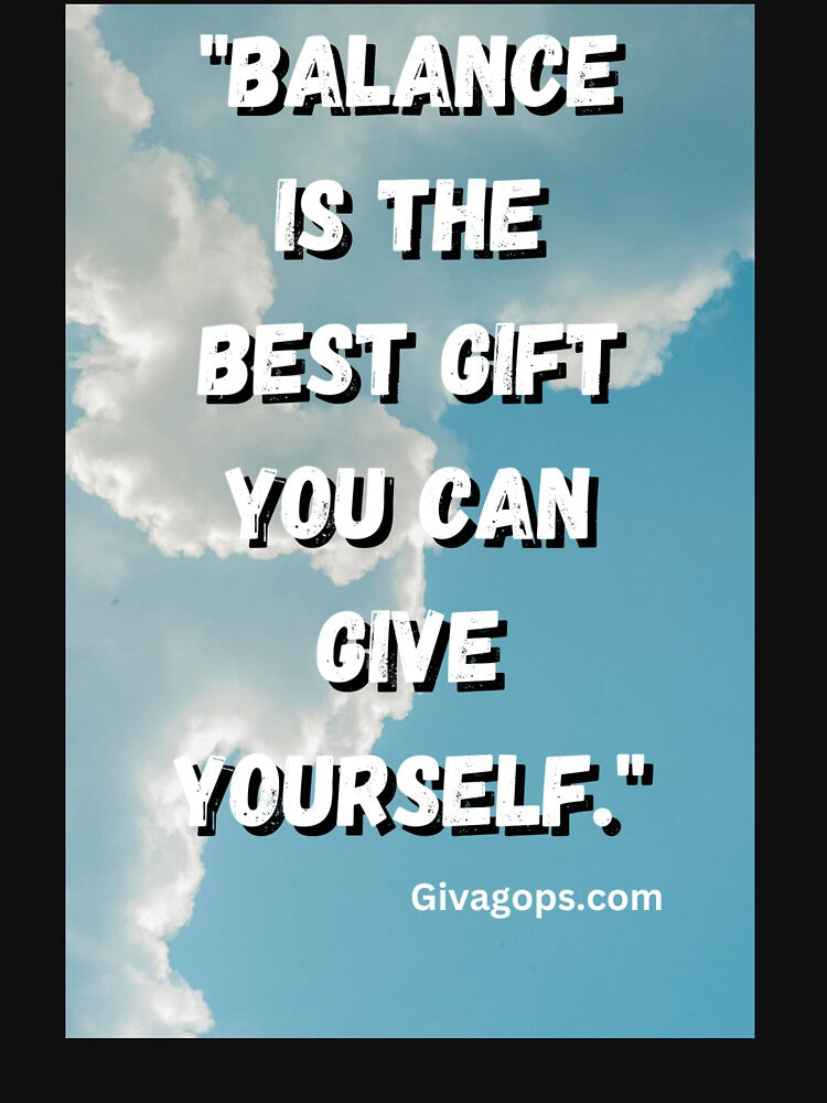 "Balance is the best gift you can give yourself." by CUTESTUFFnow T-Shirts, Hoodie, Sweatshirt | BlankRebels.com (Image 3)