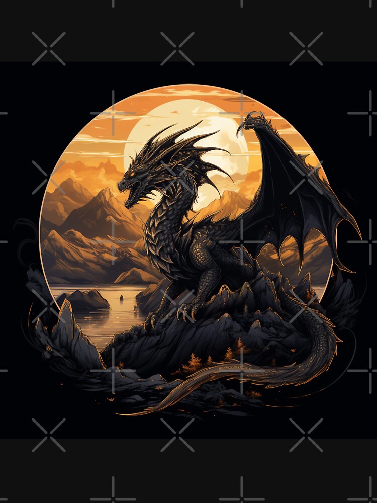 Fantasy Fiction - Dark Fantasy Dragon by Fantasy Masterpiece T-Shirts, Hoodie, Sweatshirt | BlankRebels.com (Image 3)