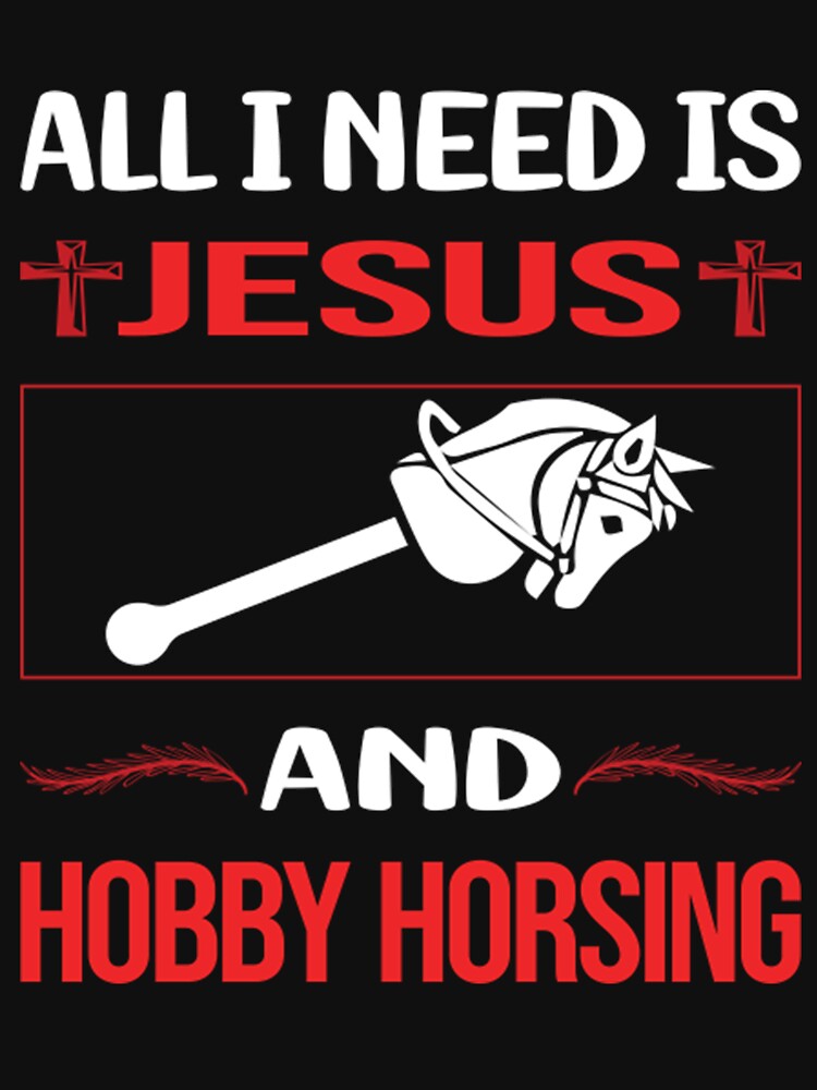 Funny Jesus Hobby Horsing Horse by VenettaMccue T-Shirts, Hoodie, Sweatshirt | BlankRebels.com (Image 3)