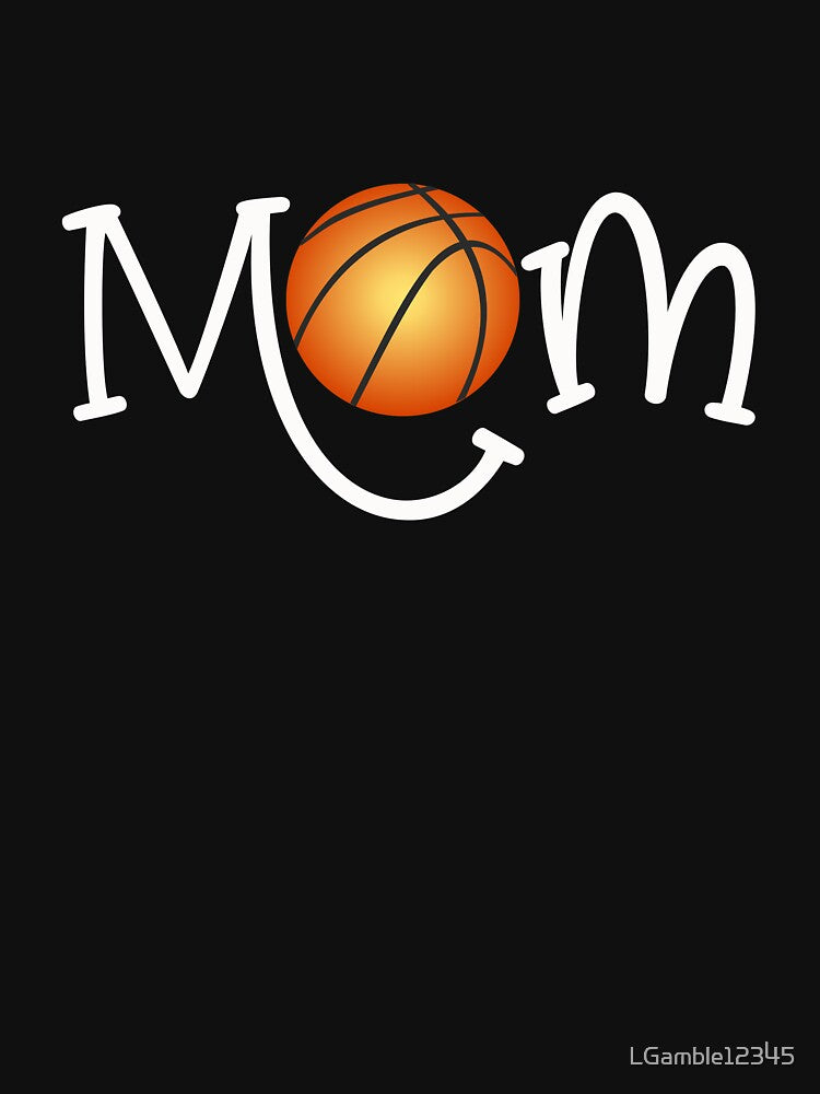 Classic Basketball Mom Gift Mom with Basketball by LGamble12345 T-Shirts, Hoodie, Sweatshirt | BlankRebels.com (Image 3)