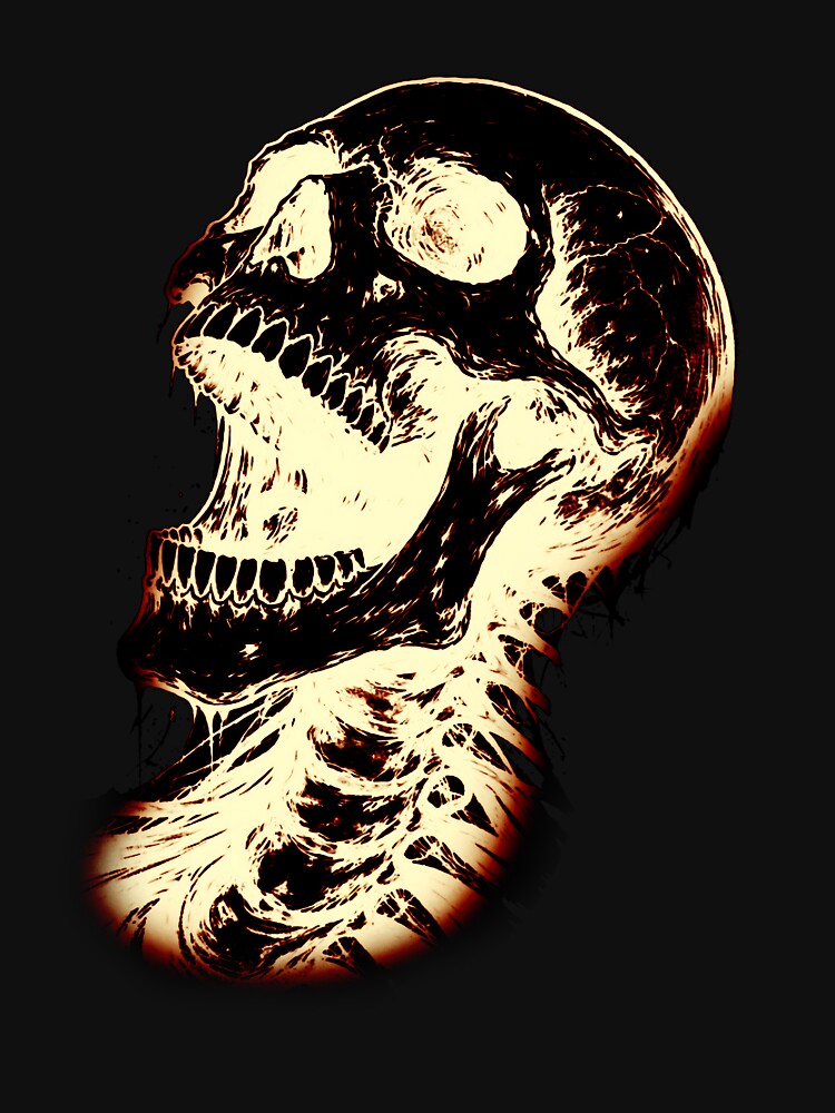 skull (in black) by zaratte T-Shirts, Hoodie, Sweatshirt | BlankRebels.com (Image 3)