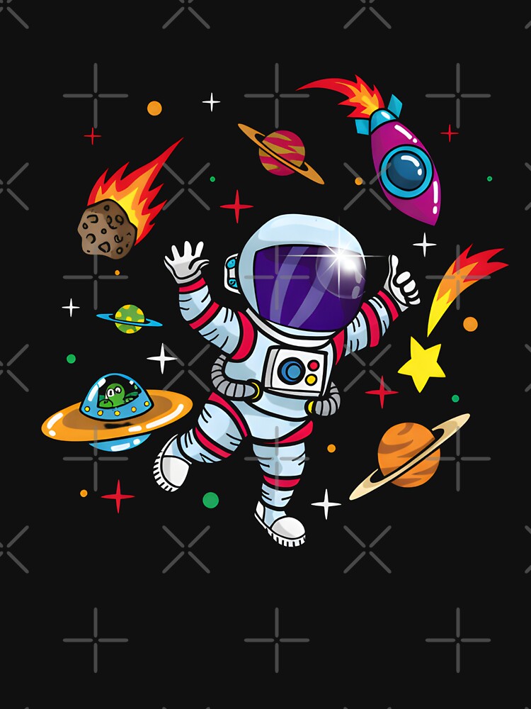 Astronaut Space Planets Explorer Kids by Nocturnal-Vines T-Shirts, Hoodie, Sweatshirt | BlankRebels.com (Image 3)