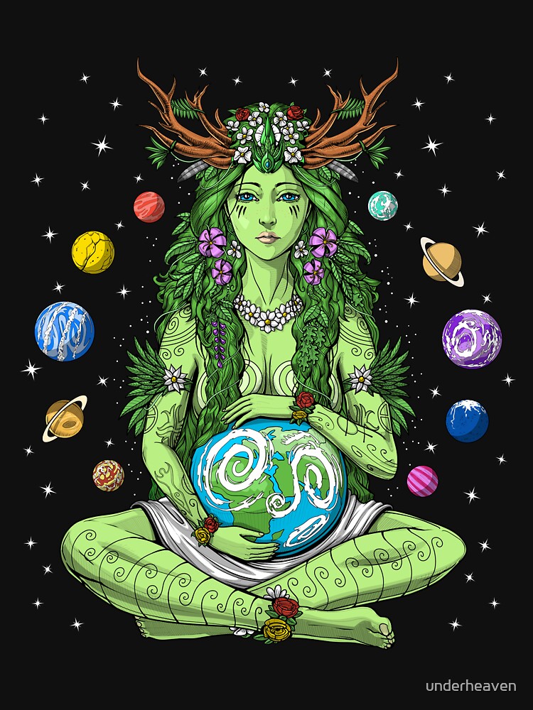 Mother Earth Gaia by underheaven T-Shirts, Hoodie, Sweatshirt | BlankRebels.com (Image 3)