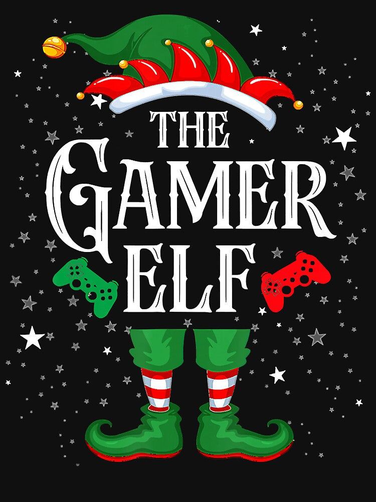 Gamer Elf Matching Family Group Christmas Party Pajama by BrandyBare T-Shirts, Hoodie, Sweatshirt | BlankRebels.com (Image 3)