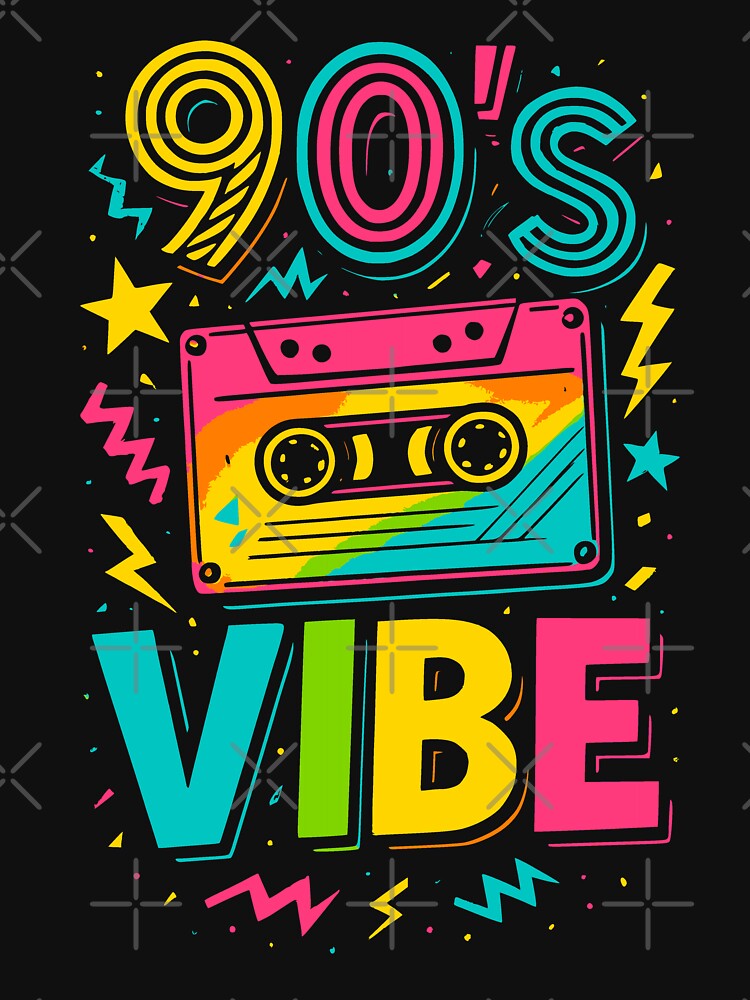 90s Vibe Retro Cassette Funny Throwback Design by JackCurtis1991 T-Shirts, Hoodie, Sweatshirt | BlankRebels.com (Image 3)