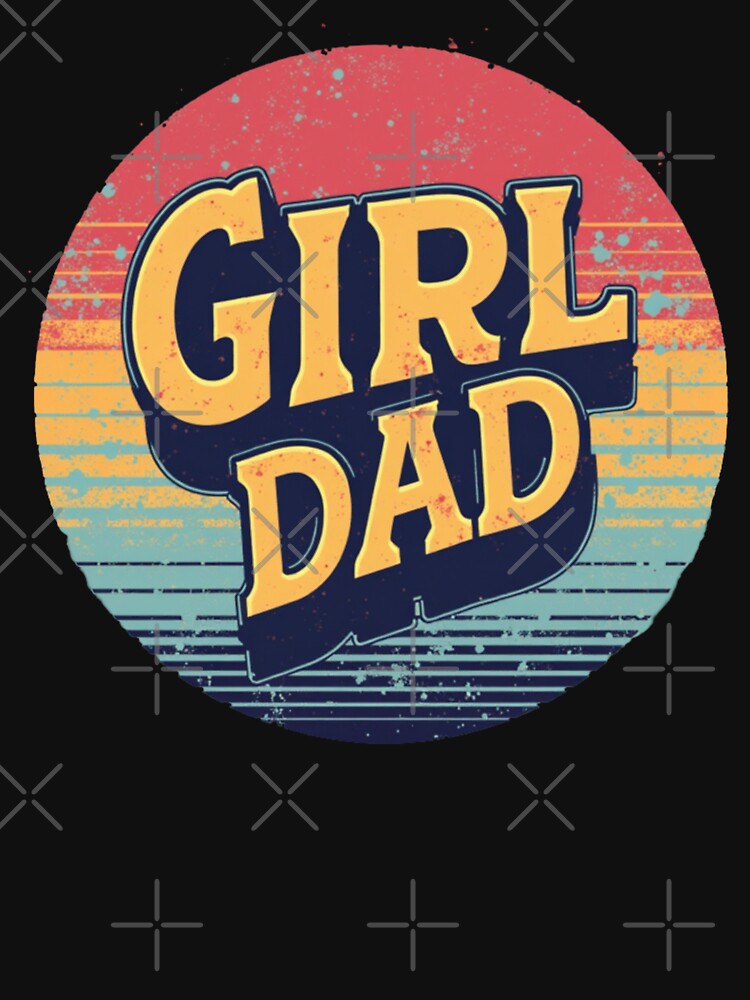 Retro Sunset Girl Dad Typography -- Dad Gift by Total Tee Design Hoodie, Sweatshirt | BlankRebels.com (Image 3)
