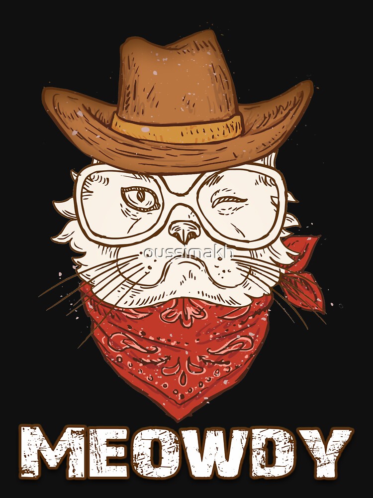 Meowdy, Texas Cat Meme, Funny Cat Lover, Cowboy Cat, by oussimakh T-Shirts, Hoodie, Sweatshirt | BlankRebels.com (Image 3)