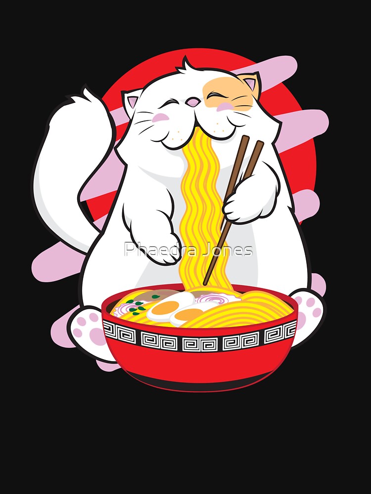 Kawaii Ramen Cat Noodles Japaneese Food T-Shirts, Hoodie, Sweatshirt