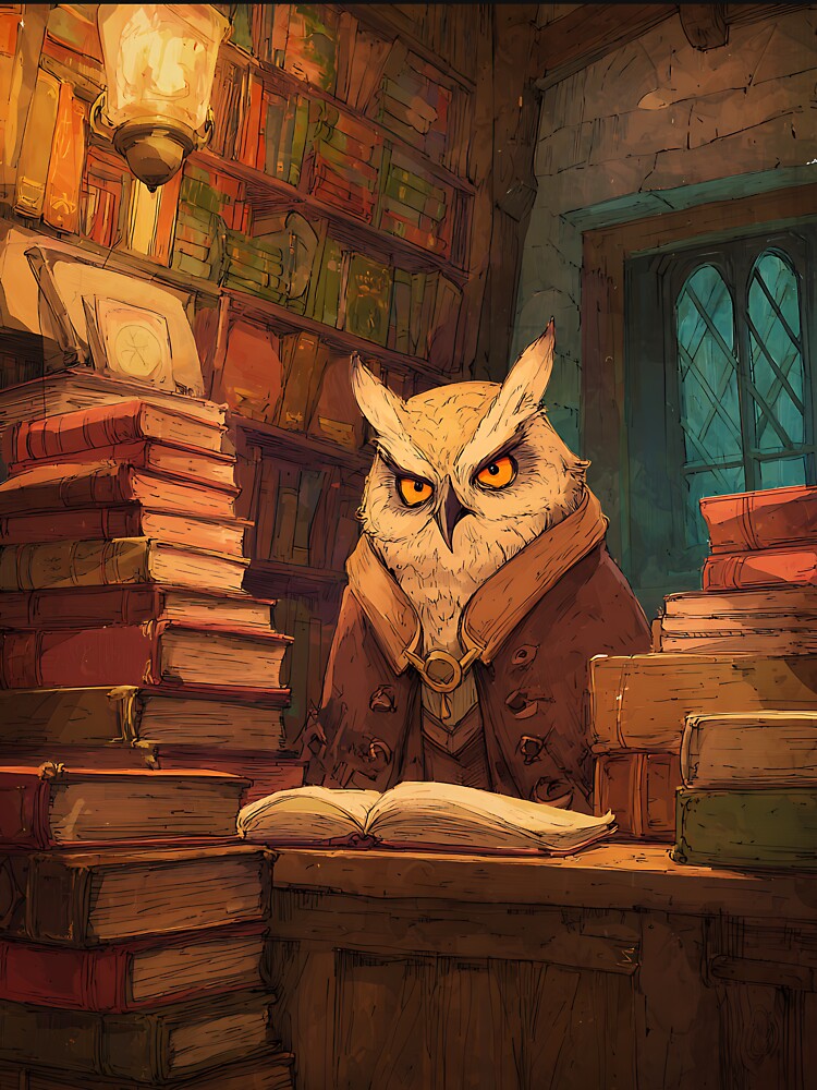 Cottagecore Art: Owl's Antique Bookstore by bapupa T-Shirts, Hoodie, Sweatshirt | BlankRebels.com (Image 3)