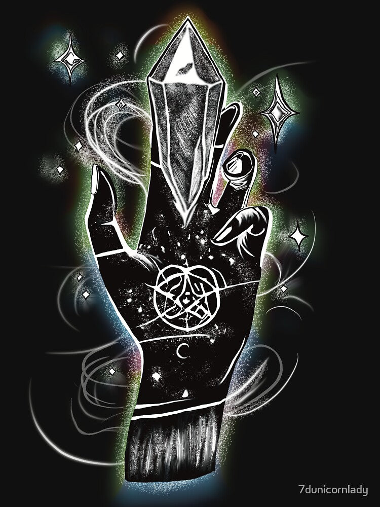 Healing Crystal Hand by 7dunicornlady T-Shirts, Hoodie, Sweatshirt | BlankRebels.com (Image 3)