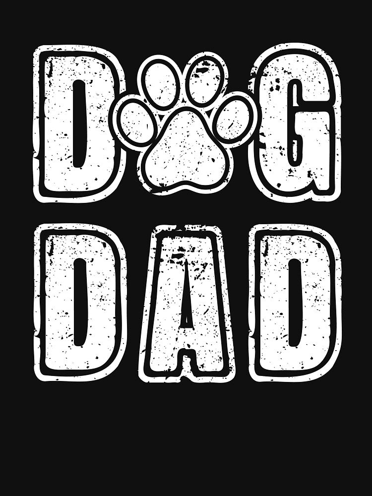 Dog Dad Vintage Grunge Paw Dog Lover Father's Day by UniPrint4All T-Shirts, Hoodie, Sweatshirt | BlankRebels.com (Image 3)