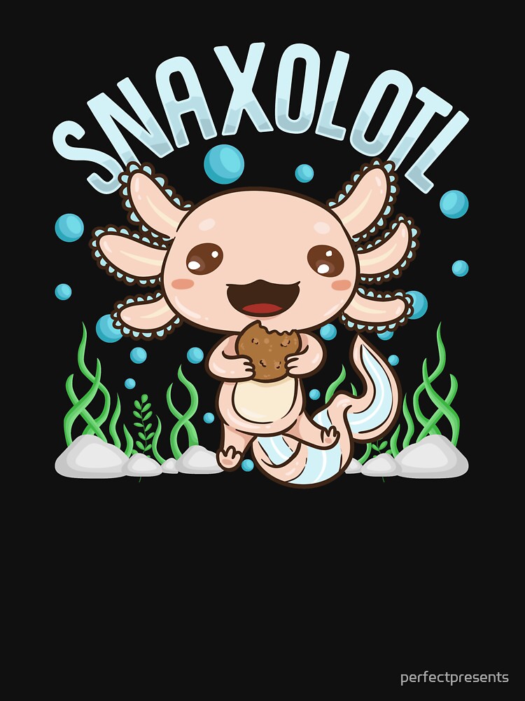 Snaxolotl Funny Axolotl Sushi Snacks Kawaii Animal by perfectpresents T-Shirts, Hoodie, Sweatshirt (Image 3)