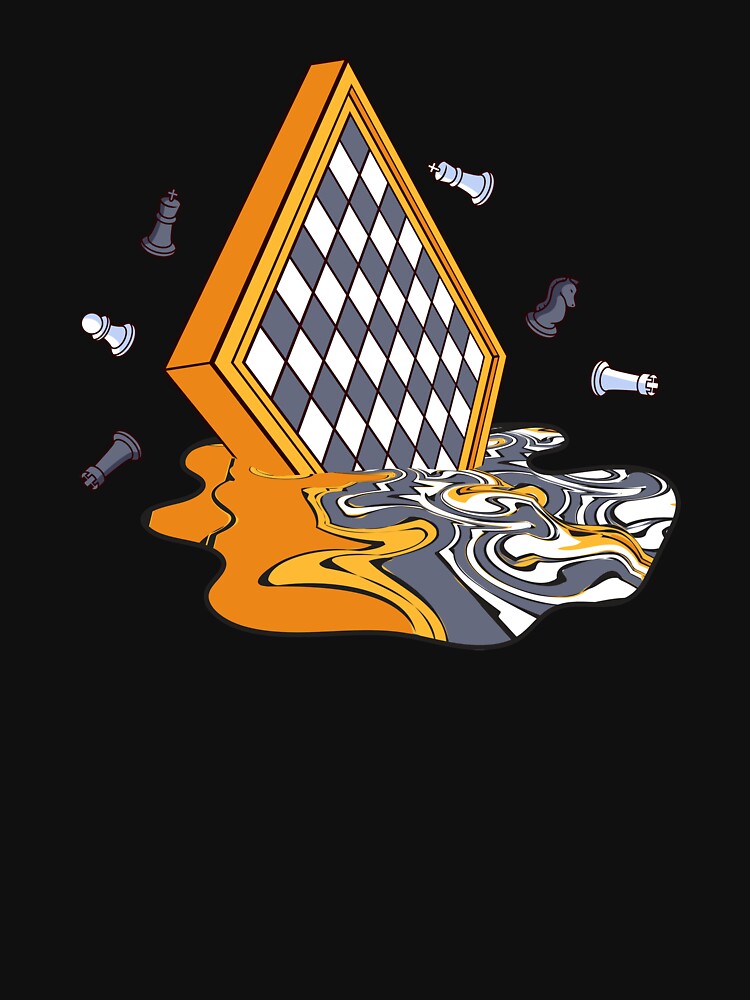 Melting Chess Board With Chess Pieces For Chess Game Lovers by MintaApparel T-Shirts, Hoodie, Sweatshirt (Image 3)
