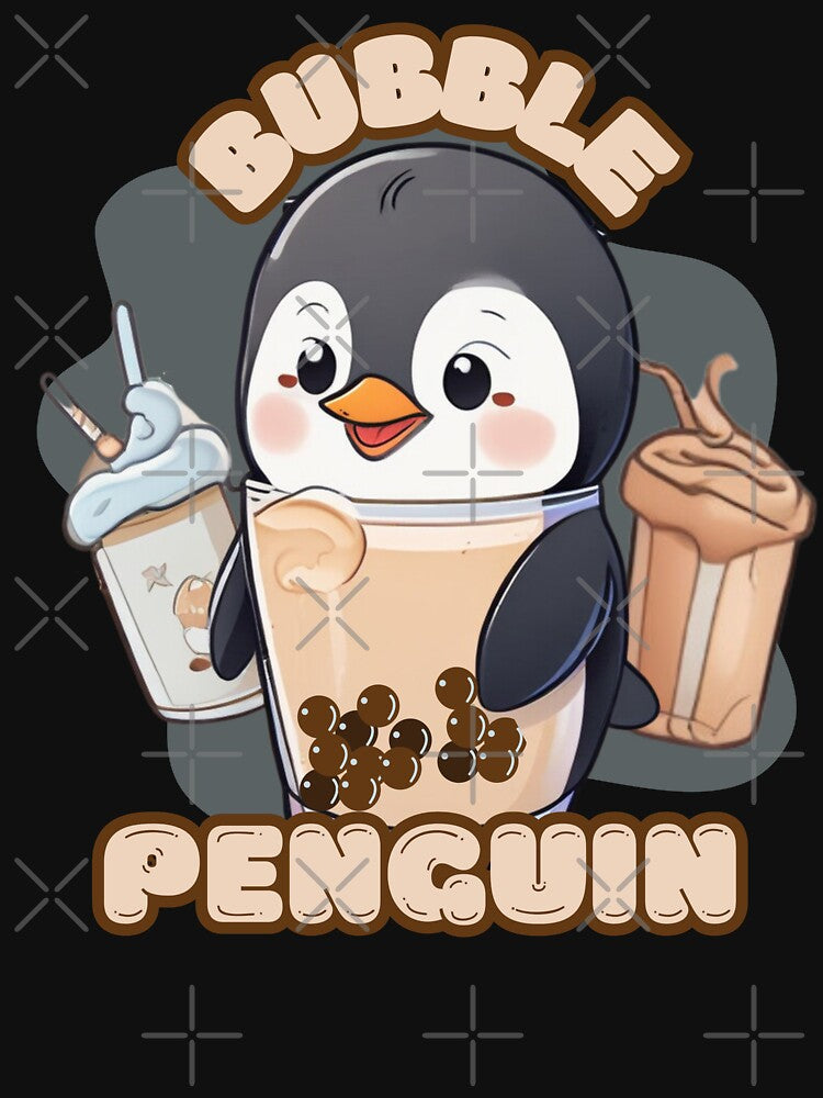 Cute Little Penguin In a Cute Bubble Tea by penguinarchives T-Shirts, Hoodie, Sweatshirt | BlankRebels.com (Image 3)