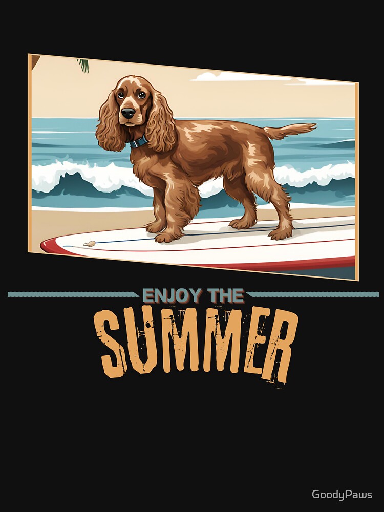 cocker spaniel Dog Dog summer Holidays dog Enjoy the Summer by GoodyPaws T-Shirts, Hoodie, Sweatshirt (Image 3)