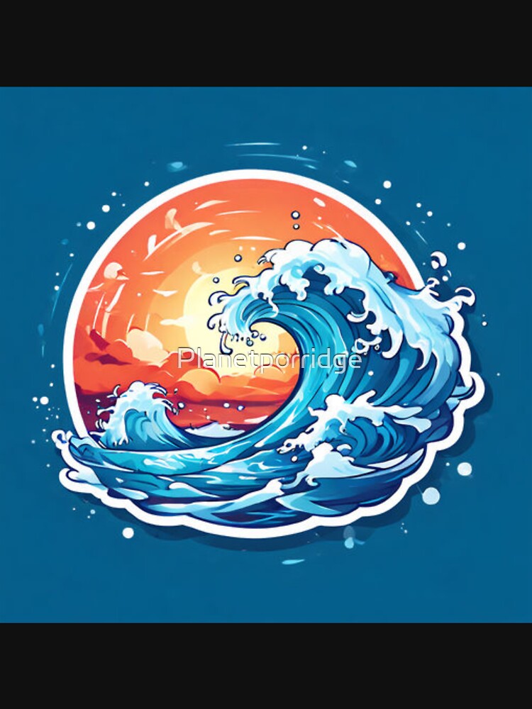 Ocean Waves by Planetporridge T-Shirts, Hoodie, Sweatshirt | BlankRebels.com (Image 3)