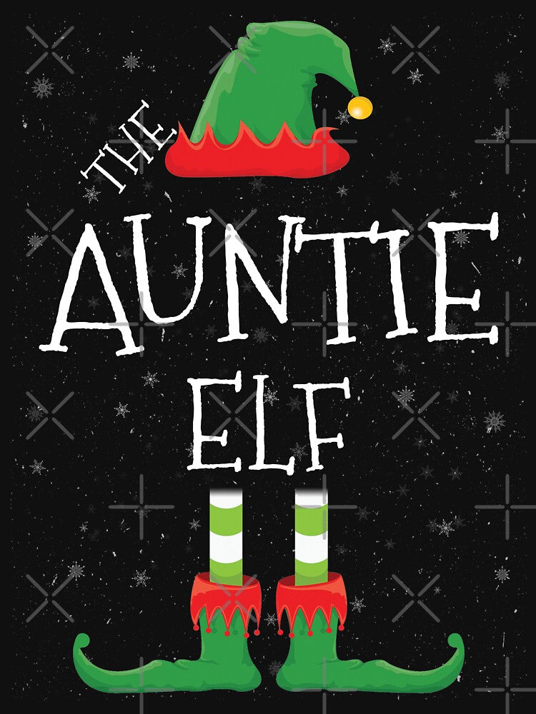 Auntie  Elf Family Matching Christmas Group Funny Gift by DavisHasari T-Shirts, Hoodie, Sweatshirt (Image 3)
