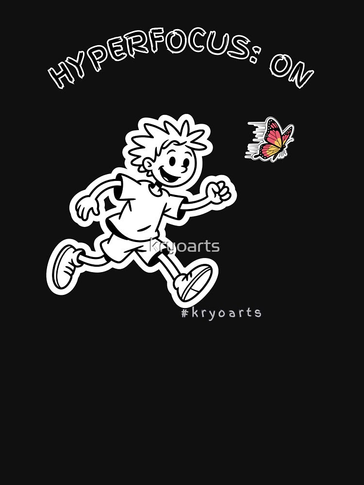 Hyperfocus: Chasing The Color – ADHD Line Art by kryoarts T-Shirts, Hoodie, Sweatshirt | BlankRebels.com (Image 3)