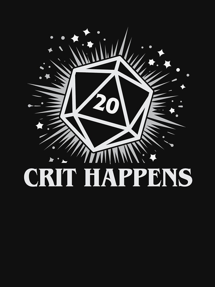Crit Happens (white) by SteveesArt T-Shirts, Hoodie, Sweatshirt | BlankRebels.com (Image 3)