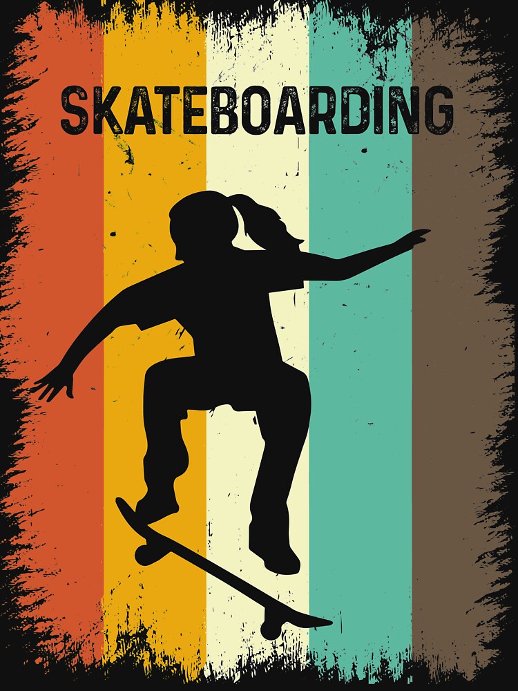 Vintage Retro Skateboarding by thanhmaidesign T-Shirts, Hoodie, Sweatshirt | BlankRebels.com (Image 3)