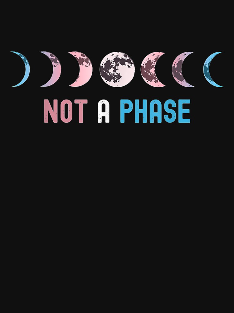 Not A Phase Transgender Lgbtq Trans Pride Flag Moon by saigeorion T-Shirts, Hoodie, Sweatshirt | BlankRebels.com (Image 3)