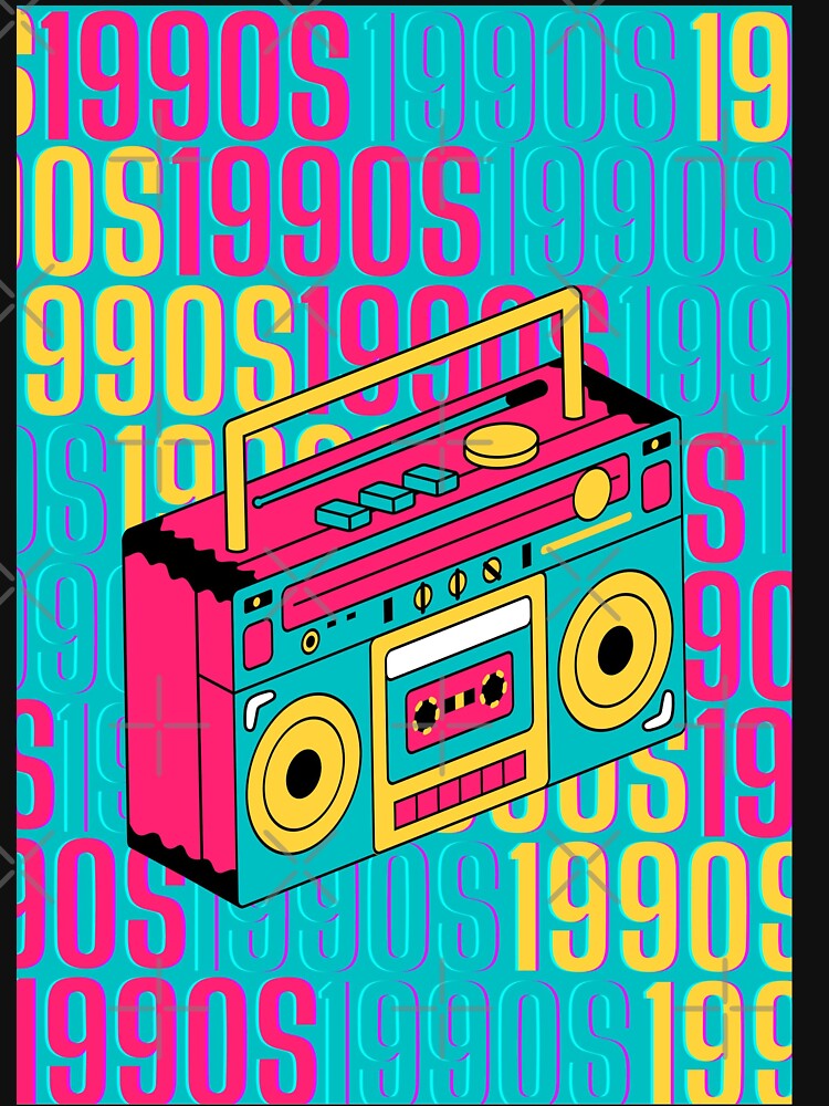 1990s retro design 1 - OG Blue Background by PunjabanJatti T-Shirts, Hoodie, Sweatshirt | BlankRebels.com (Image 3)