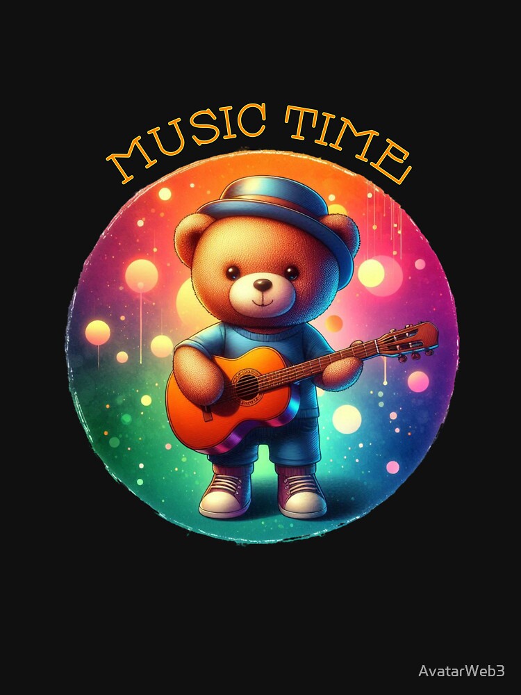 Music Time Bear Avatar. by AvatarWeb3 T-Shirts, Hoodie, Sweatshirt | BlankRebels.com (Image 3)